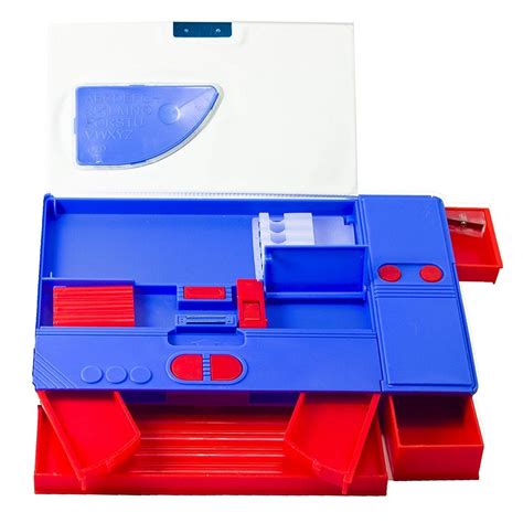 Spiderman Geometry Box Plastic Magnetic Jumbo Pencil Box Darazpk