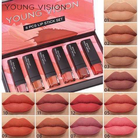 P S Set Matte Velvet Lip Gloss Waterproof Long Lasting L Quido Batom