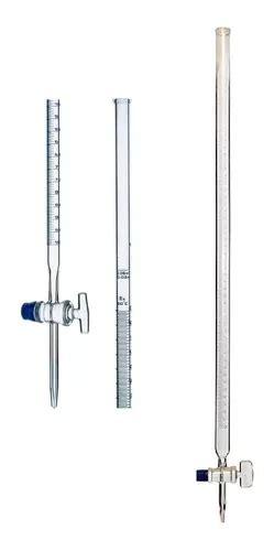 Bureta Graduada Ml Robinete De Vidrio Borosilicato Mercadolibre