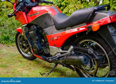 Kawasaki GPZ 900 Motorcycle From Top Gun Movie Photographed Outdoor In