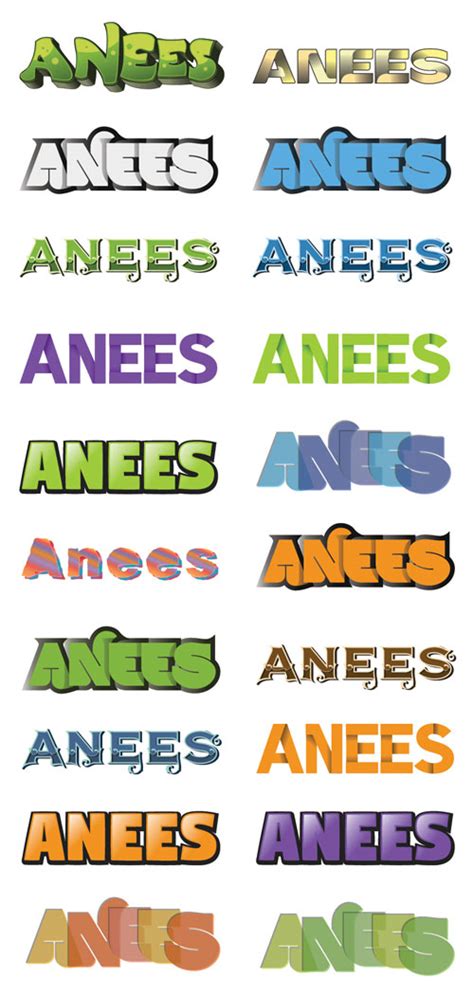 20 Colorful Font Effects for Illustrator » Daz3D and Poses stuffs download free - Discussion ...