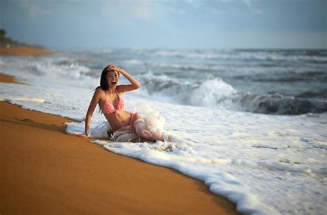 Hintergrundbilder Sonnenlicht Frauen Im Freien Frau Modell Meer