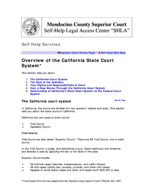 Fillable Online mendocino courts ca Court Rules & Orders - Superior ...