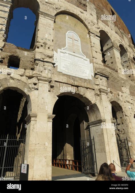 Front Entrance to the Colosseum Stock Photo - Alamy