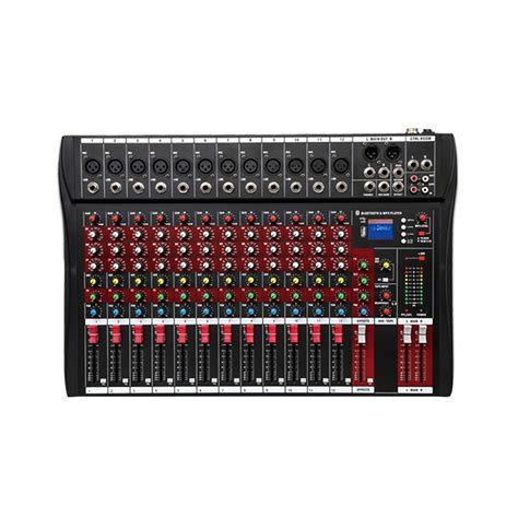 Channel Audio Mixer Sound Mixing Console With Bluetooth Usb Pc