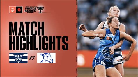 Geelong V North Melbourne Highlights Elimination Final S7 Aflw