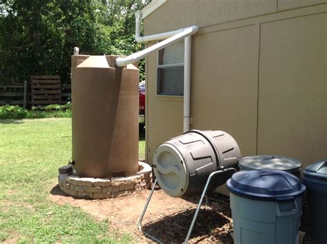 Completed installation of 250 Gallon Poly Rainwater tank, Rainwater ...