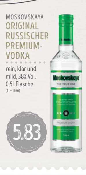 Moskovskaya Original Russischer Premium Vodka Angebot Bei Edeka Struve