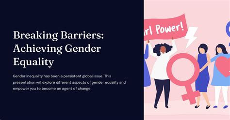 Copy Of Breaking Barriers Achieving Gender Equality