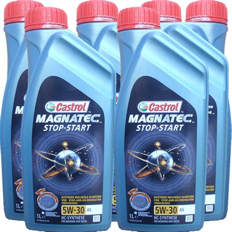 Castrol Magnatec Stop Start 5w 30 A5 6x 1 Litre Buy Motor Oil