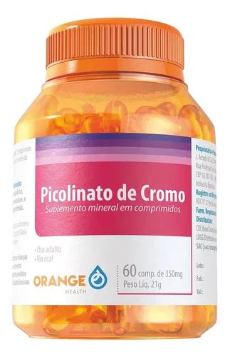 Picolinato De Cromo 350 Mg 60 Comprimidos MercadoLibre