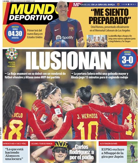 Capa Jornal Mundo Deportivo Julho Capasjornais Pt