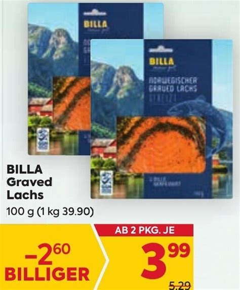 Billa Graved Lachs G Angebot Bei Billa