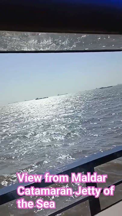 Awesome View Of Sea With Sun Reflection During Maldar Catamaran Jetty