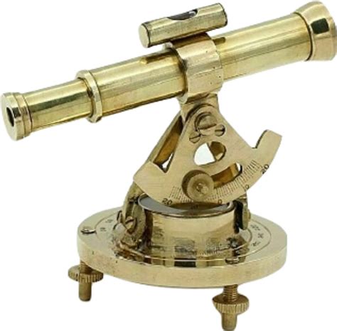 Antique Theodolite Alidade Telescope Compass Instrument