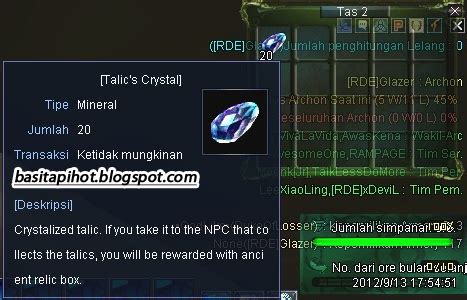 RF Online Gamming Info RF Kegunaan Talic Crystal Part 5