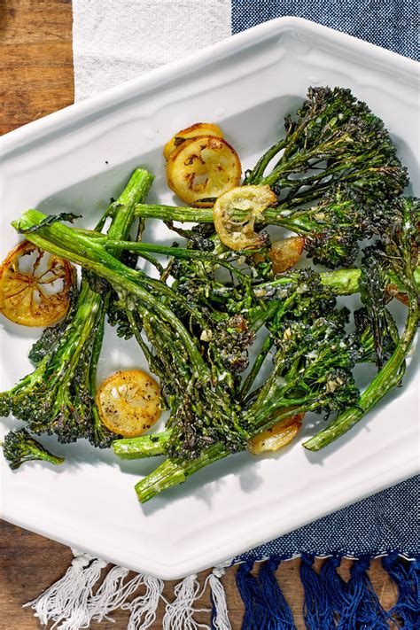 Roasted Broccolini And Lemon With Parmesan Recipe Recipe Roasted