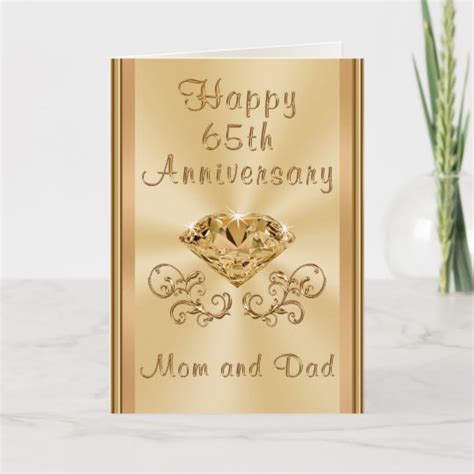 Personalized Happy 65th Wedding Anniversary Cards | Zazzle.ca