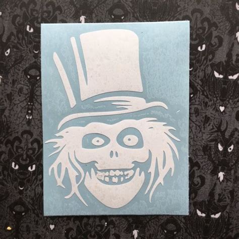 Hatbox Ghost Disney Haunted Mansion Inspired Car Laptop Or Etsy