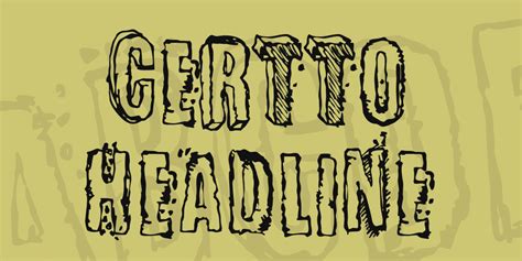 Certto Headline Font · 1001 Fonts