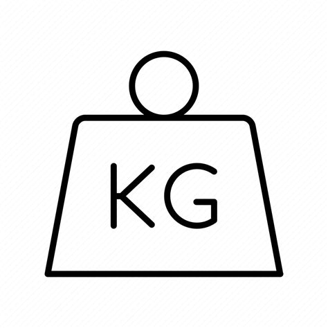 Kg Weight Mass Kilogram Icon Download On Iconfinder