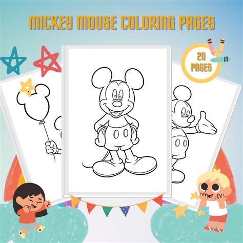 Desenho Para Colorir Do Mickey - 6