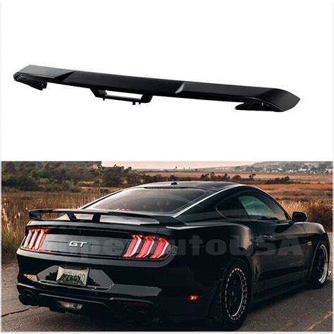 Fit 2015 2021 Ford Mustang Gt Style Rear Trunk Spoiler Wing Lid Gloss Superautousa