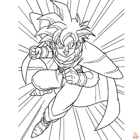 Coloriage Dragon Ball Z Personnages à Imprimer Gratuitement Gbcoloriage