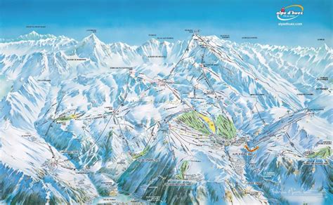 Alpe d'Huez Piste Map | J2Ski