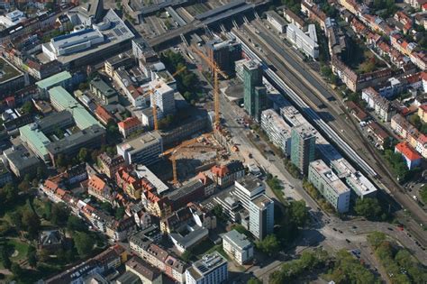 Freiburg Im Breisgau Aus Der Vogelperspektive Neubau Eines B Ro Und