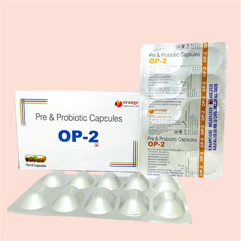 Pre Probiotic Capsules Op 2 Orangebiotech