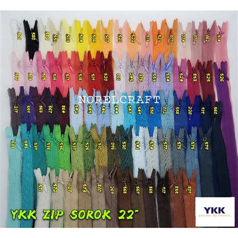 12 ชน ซปซอน YKK ขนาด 8 นว 24 นว YKK ZIP SOROK YKK ZIP