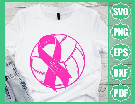 Breast Cancer Volleyball Svg Fight Cancer Svg Tackle Cancer Pink