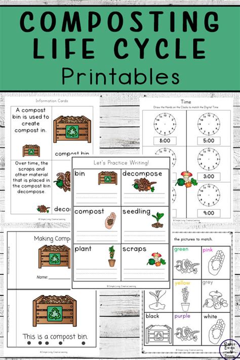 Composting Life Cycle Printable Pack Simple Living Creative Learning