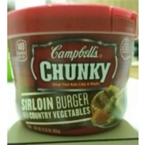 Campbell's Chunky, Sirloin Burger With Country Vegetables Soup ...