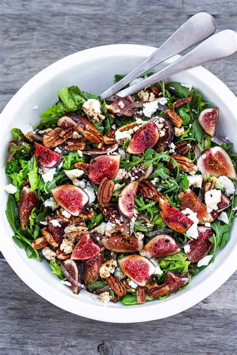 Fig Salad With Arugula And Pecans Feasting At Home