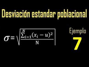 Qué es la desviación estándar de la población Cómo se calcula