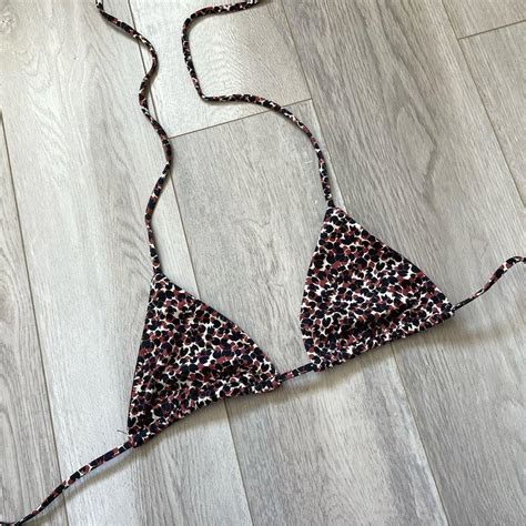 Matteau Printed Triangle Bikini Top In The Color Depop