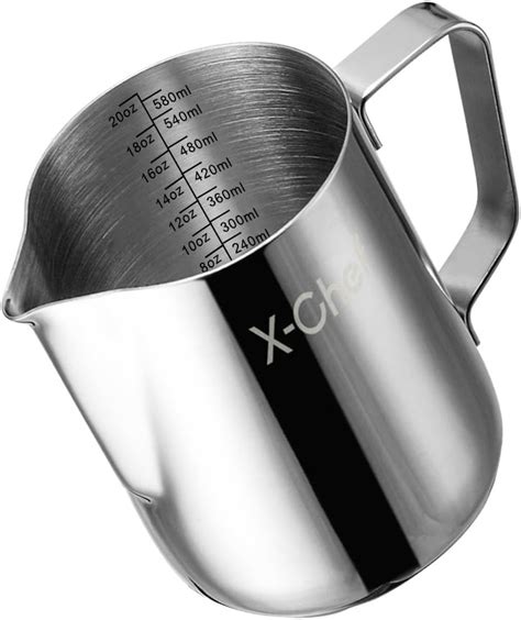 Amazon Milk Frothing Pitcher X Chef Milk Frother Cup 20 Oz