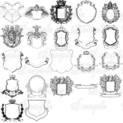 Family Crest Royal Monogram Coat of Arms by withwildabandon | Family