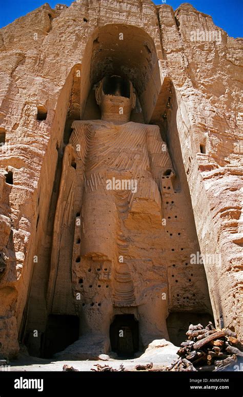 The large Buddha, Bamiyan, central Afghanistan. Bamiyan flourished as a ...