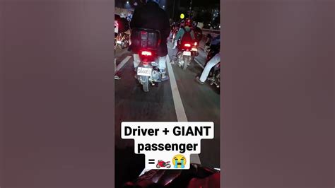 When A Giant Passenger Rides Angkas Motorcycle 🏍️😭 Only In The Philippines Youtube