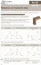 Rainures Sur Huisserie Bois E Ei Polytech