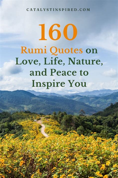 An article about 160 Rumi Quotes on Love, Life, Nature, and Peace to ...