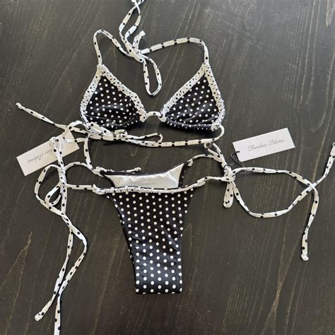 Frankies Bikini Polka Dot Swimsuit Brand New Xs Depop