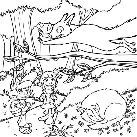 Coloriage Foret Enchant E