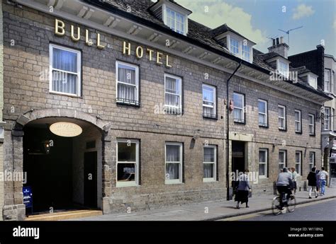 The Bull Hotel, Peterborough, Cambridgeshire, England, UK. Circa 1990's ...