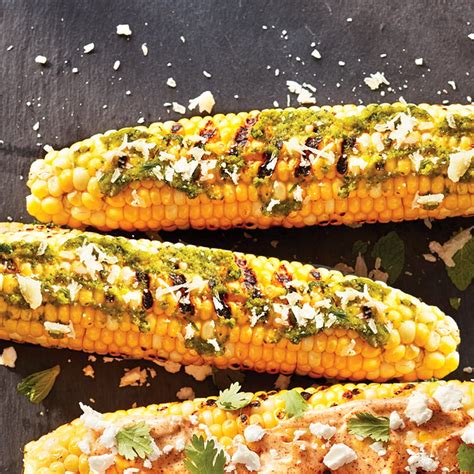 Pesto Parmesan Grilled Corn