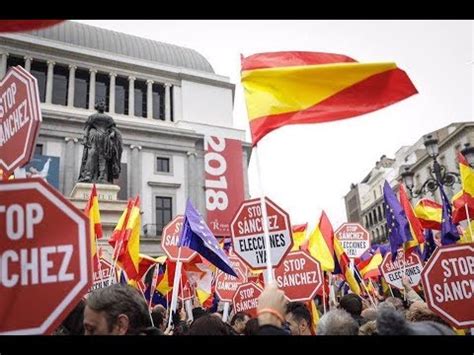 Manifestación en MADRID por la DIMISIÓN de Pedro SÁNCHEZ y contra los