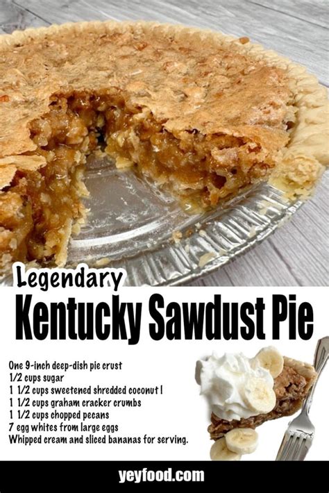 How To Bake A Delicious Kentucky Sawdust Pie Yeyfood Recipes